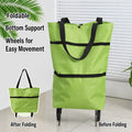 🛒2-in-1 Foldable Shopping Trolley – Sturdy Shopping Bag on Wheels for Supermarket, Market & Travel