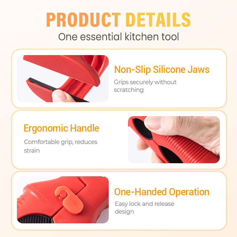 🍽️ 3-in-1 Silicone Bowl & Plate Clamp | 🍲LAST DAY 50% OFF!! | Non-Slip Grip for Food Storage & Transport | Final Chance Kitchen Helper Gift 🎅✨