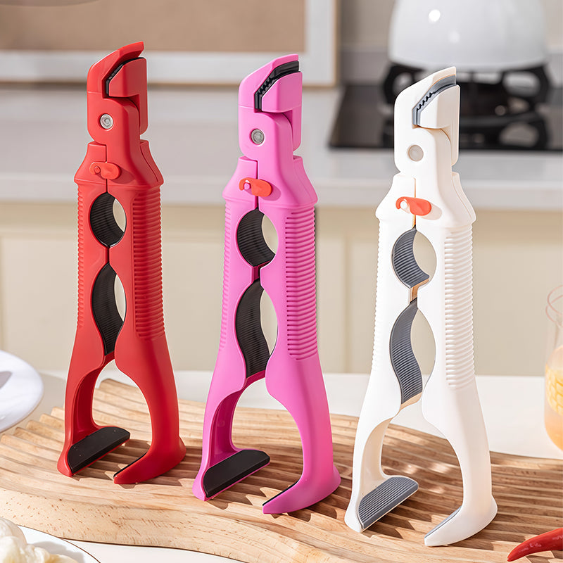 🍽️ 3-in-1 Silicone Bowl & Plate Clamp | 🍲LAST DAY 50% OFF!! | Non-Slip Grip for Food Storage & Transport | Final Chance Kitchen Helper Gift 🎅✨